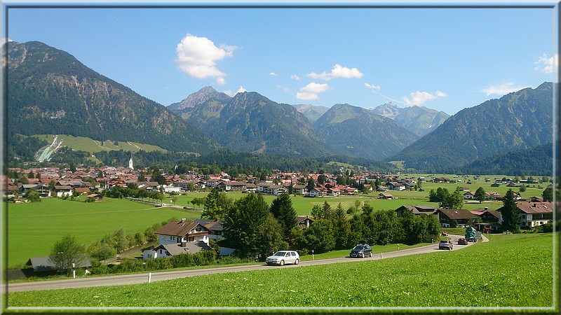 Blick auf Oberstdorf aus westlicher Richtung.