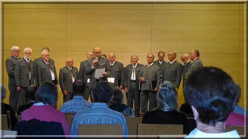Besuch beim Konzert des Oberstdorfer Männergesangsvereins. Kultur muss sein, sonst werden wir arm! Hessen singen hier auch mit.