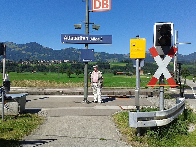 Bahnhof Altstätten/Allgäu.