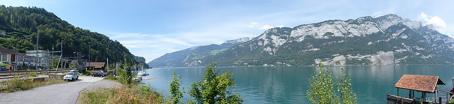 Panorame vom Walensee.