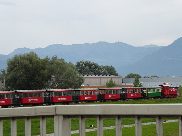 Auch das Gibt es noch - Touristenbahn in Bregenz.